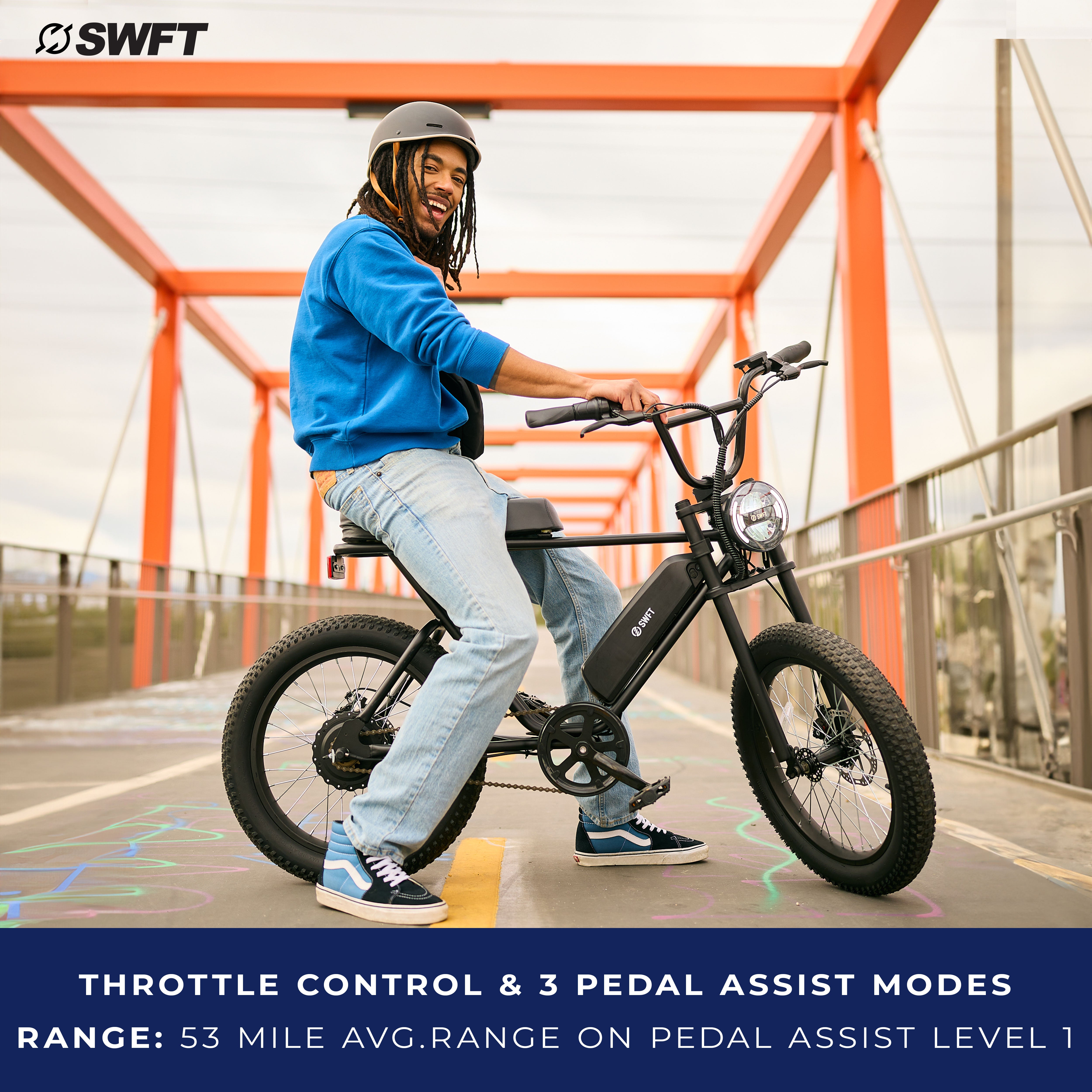 SWFT Zip - 500W Class-2 All-Terrain E-bike with Pedal Assist